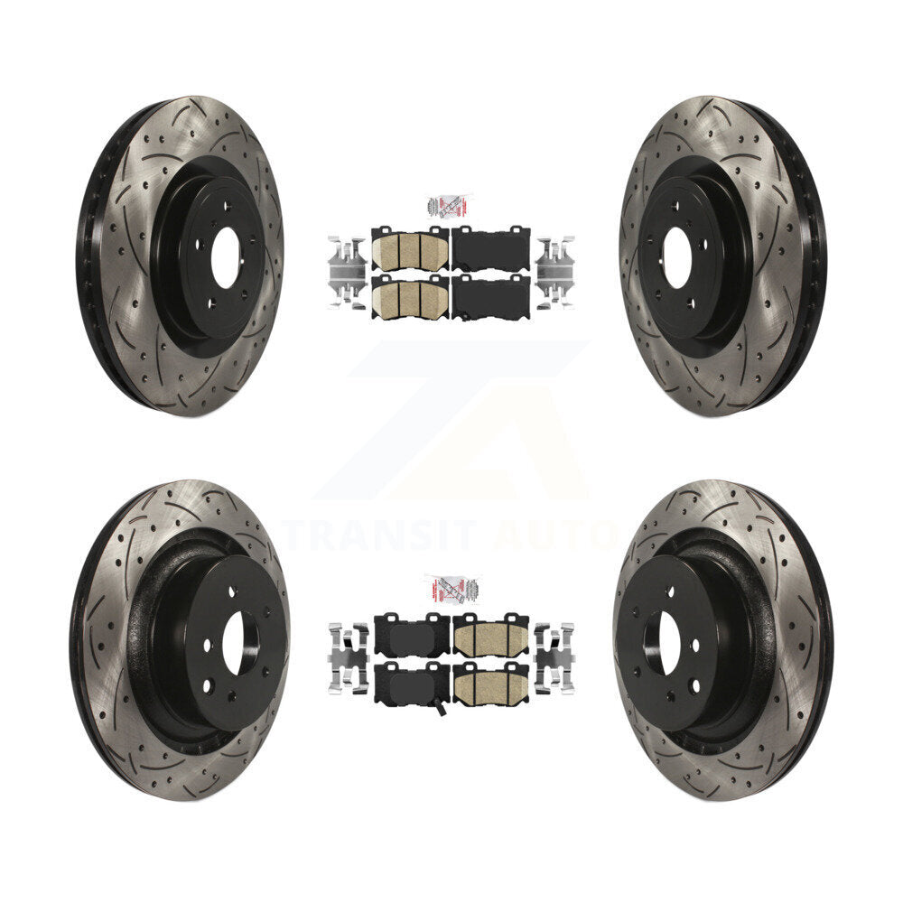 Transit Auto KDA-101398 Disc Brake Kit for 2009-2013 INFINITI G37 - Front and Rear product image