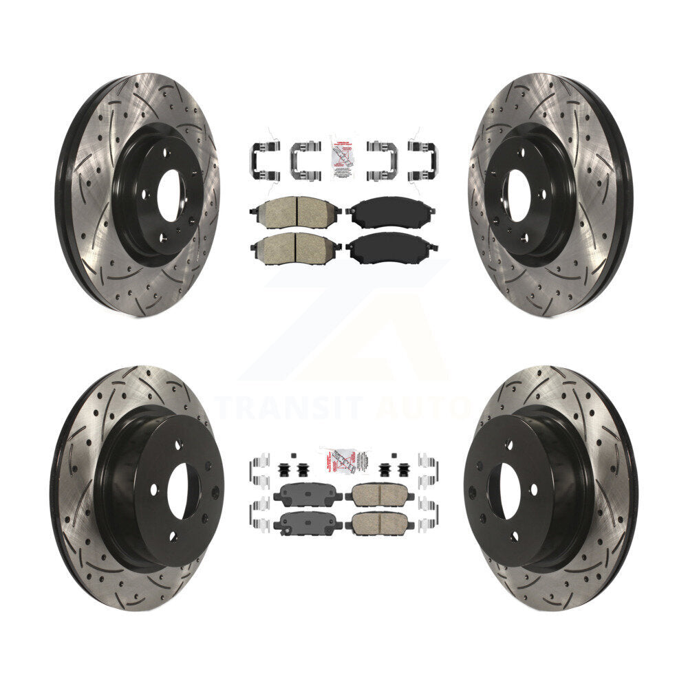 Transit Auto KDA-101400 Disc Brake Kit for 2008-2010 INFINITI M35, INFINITI M45, INFINITI EX35 - Front and Rear product image