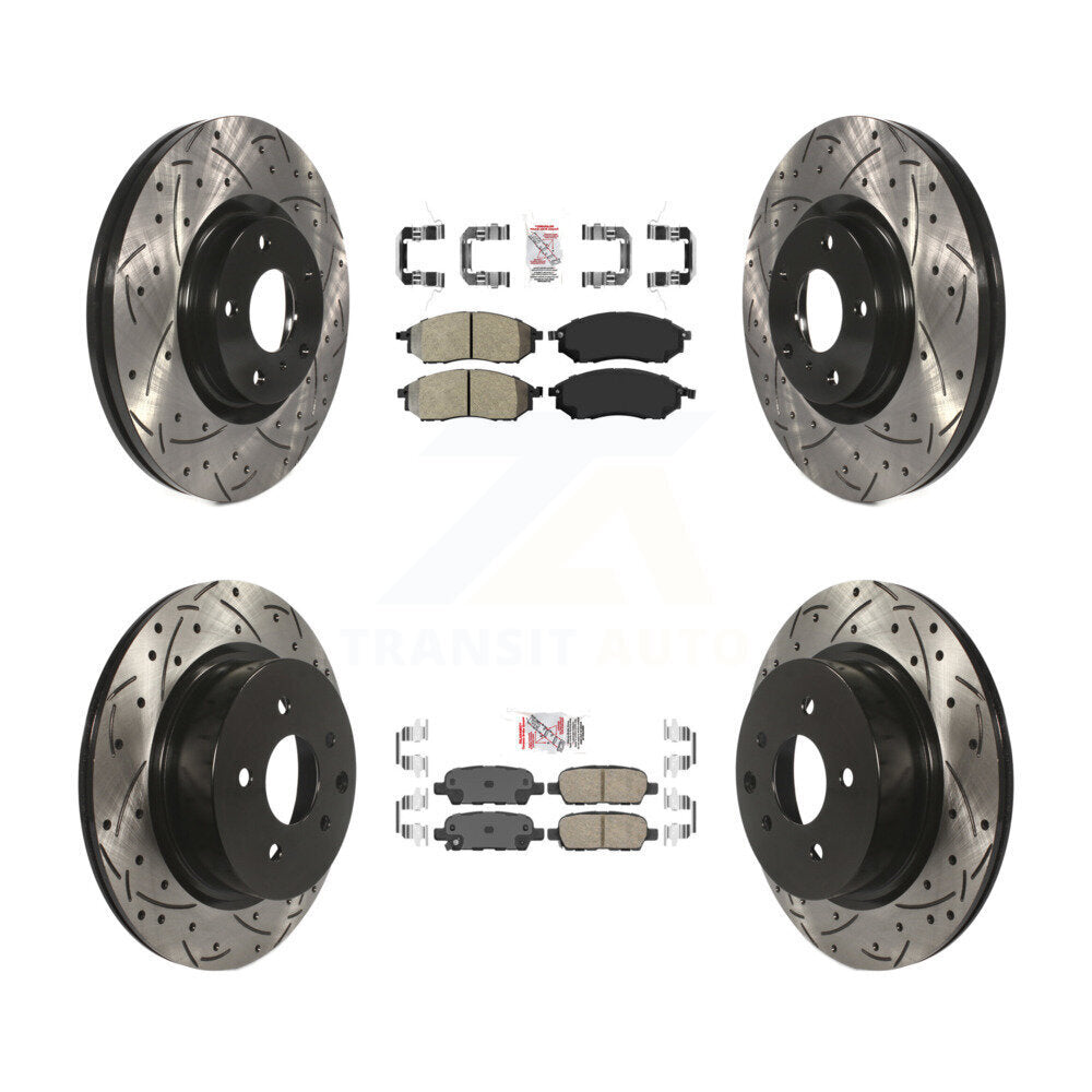 Transit Auto KDA-101401 Disc Brake Kit for 2008-2010 INFINITI M35, INFINITI M45, INFINITI EX35 - Front and Rear product image