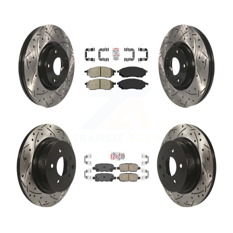 Transit Auto KDA-101401 Disc Brake Kit for 2008-2010 INFINITI M35, INFINITI M45, INFINITI EX35 - Front and Rear product image