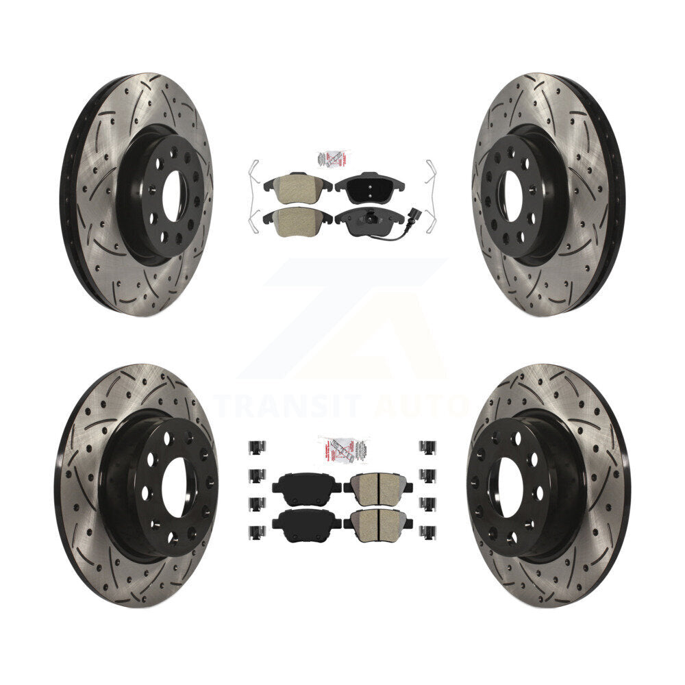 Transit Auto KDA-101404 Disc Brake Kit for 2012-2014 Volkswagen Passat - Front and Rear product image