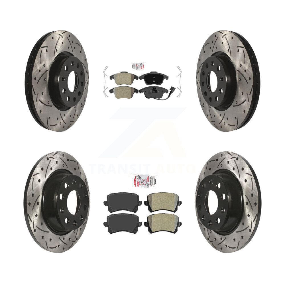 Transit Auto KDA-101405 Disc Brake Kit for 2012-2017 Audi Q3, Audi Q3 Quattro, Volkswagen Tiguan - Front and Rear product image