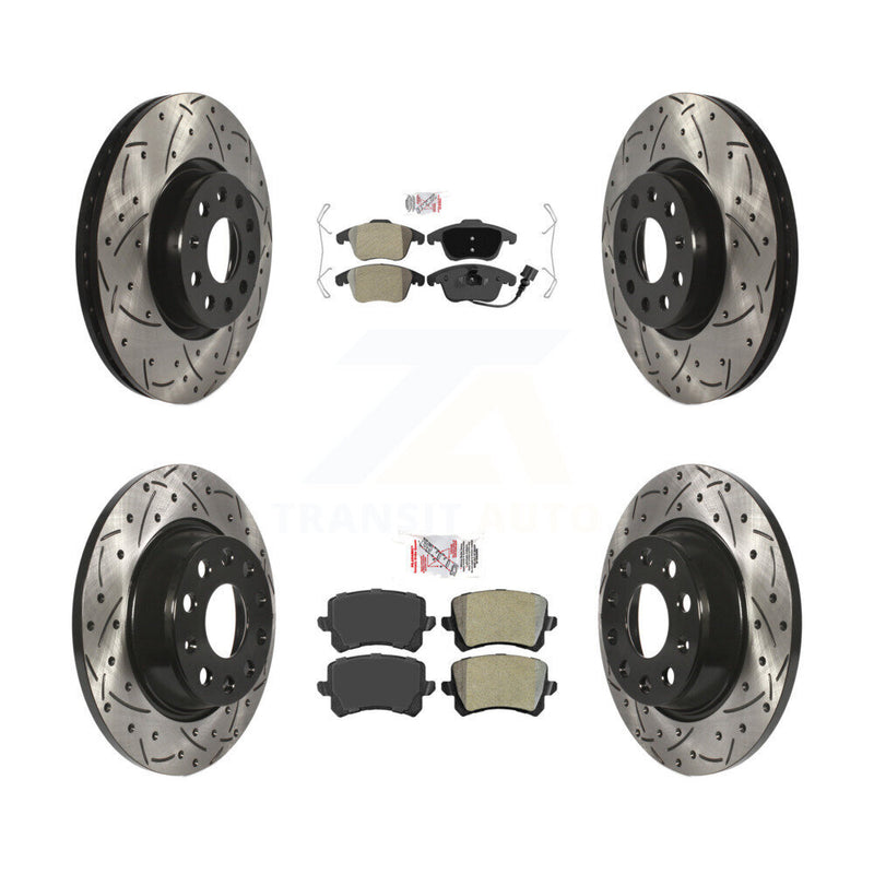Transit Auto KDA-101405 Disc Brake Kit for 2012-2017 Audi Q3, Audi Q3 Quattro, Volkswagen Tiguan - Front and Rear product image