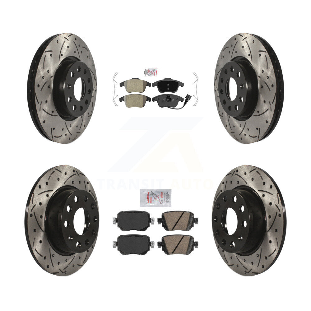 Transit Auto KDA-101406 Disc Brake Kit for 2015-2020 Volkswagen Passat - Front and Rear product image