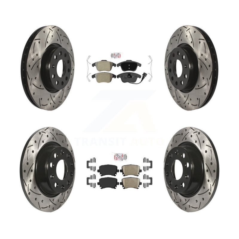 Transit Auto KDA-101408 Disc Brake Kit for 2009-2018 Volkswagen Tiguan Limited, Audi Q3, Audi Q3 Quattro & more - Front and Rear product image