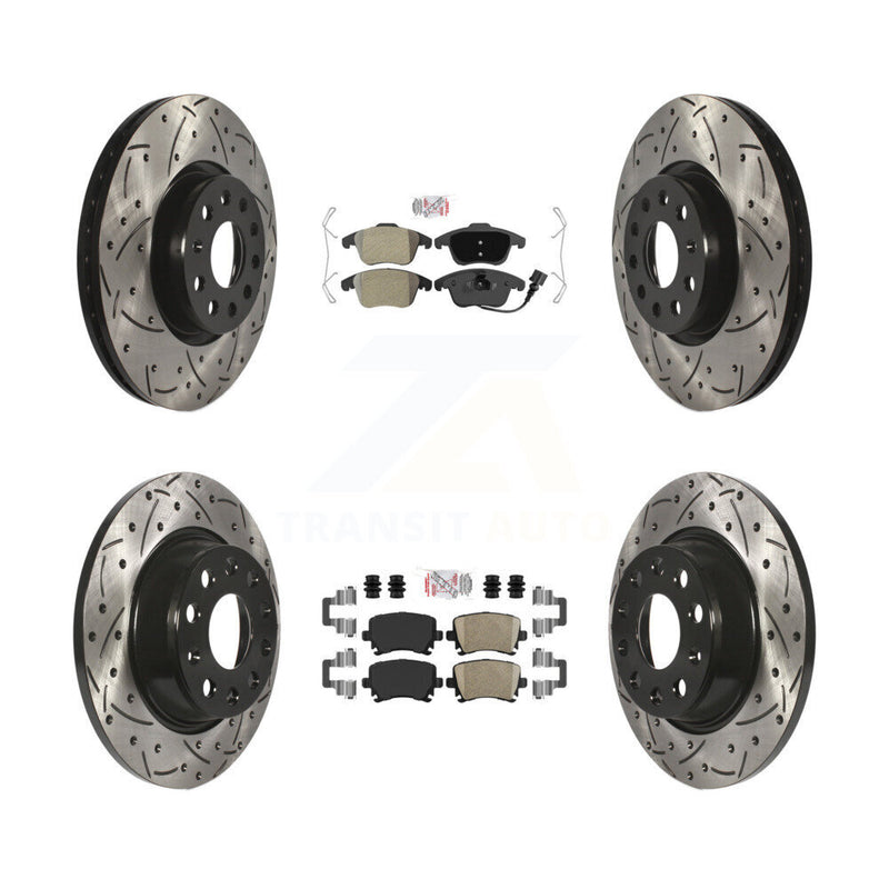 Transit Auto KDA-101409 Disc Brake Kit for 2009-2018 Volkswagen Tiguan Limited, Audi Q3, Audi Q3 Quattro & more - Front and Rear product image