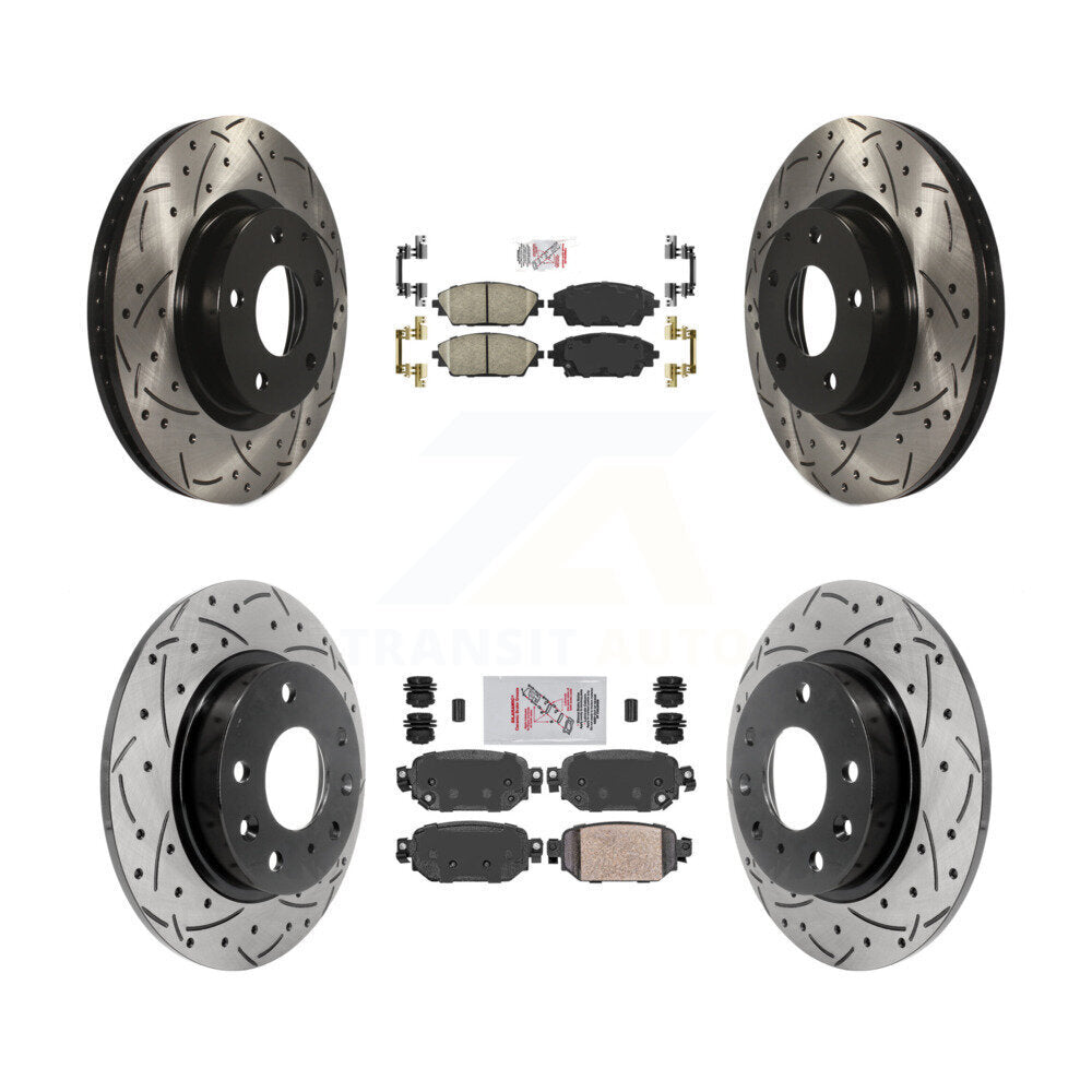 Transit Auto KDA-101415 Disc Brake Kit for 2019-2022 Mazda CX-3 - Front and Rear product image