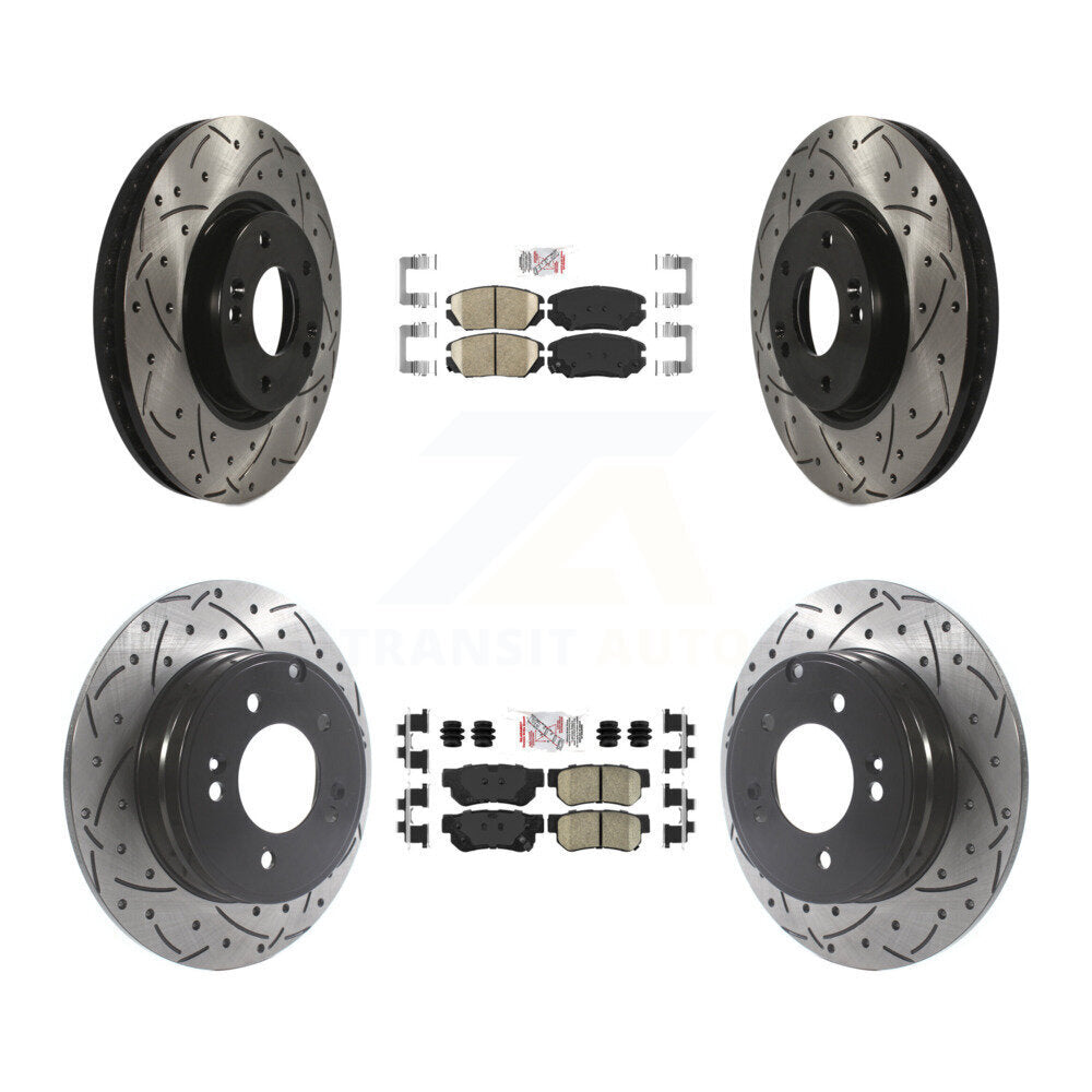 Transit Auto KDA-101424 Disc Brake Kit for 2006-2008 Hyundai Sonata - Front and Rear product image