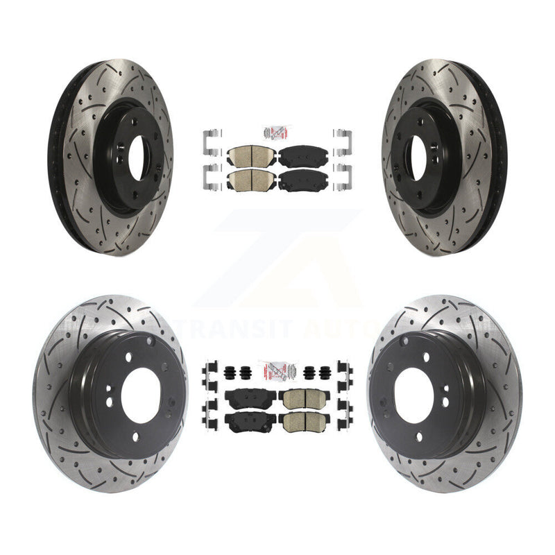 Transit Auto KDA-101424 Disc Brake Kit for 2006-2008 Hyundai Sonata - Front and Rear product image
