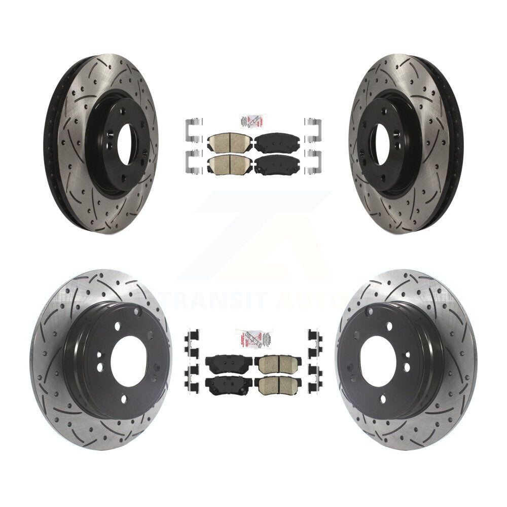 Transit Auto KDA-101425 Disc Brake Kit for 2006-2008 Hyundai Sonata - Front and Rear product image