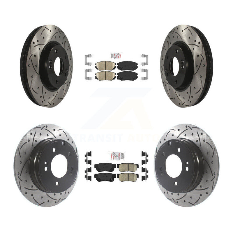 Transit Auto KDA-101425 Disc Brake Kit for 2006-2008 Hyundai Sonata - Front and Rear product image