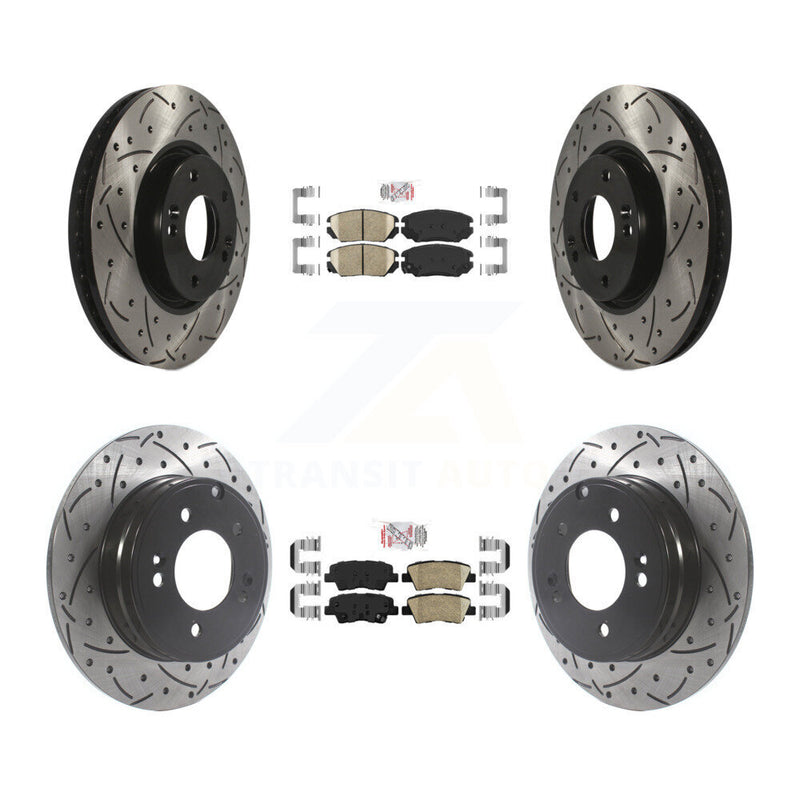 Transit Auto KDA-101428 Disc Brake Kit for 2008-2010 Hyundai Sonata - Front and Rear product image