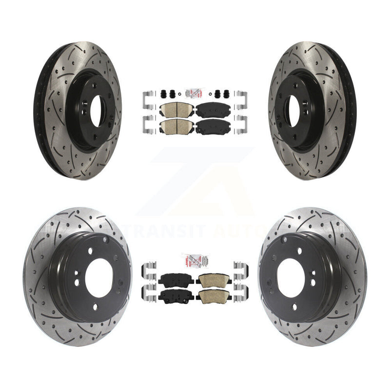 Transit Auto KDA-101430 Disc Brake Kit for 2008-2010 Hyundai Sonata - Front and Rear product image