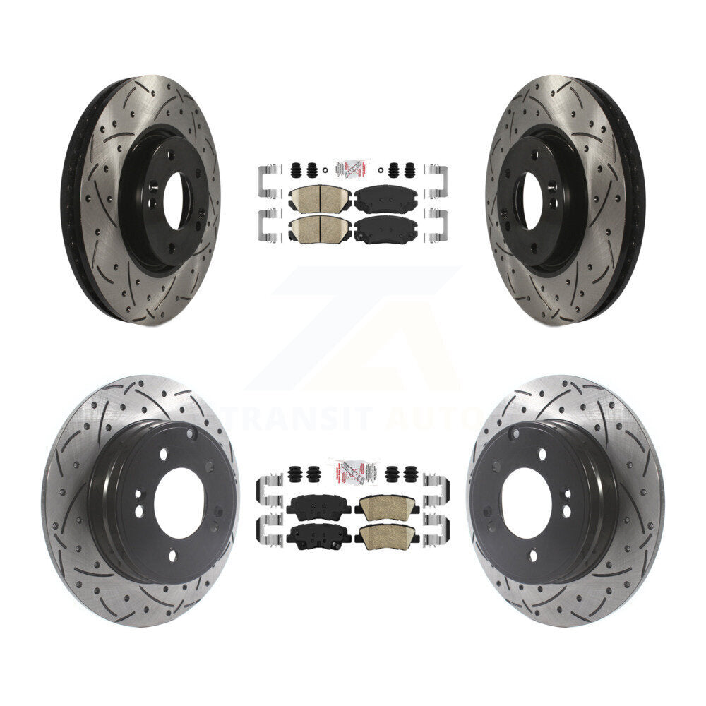 Transit Auto KDA-101431 Disc Brake Kit for 2008-2010 Hyundai Sonata - Front and Rear product image