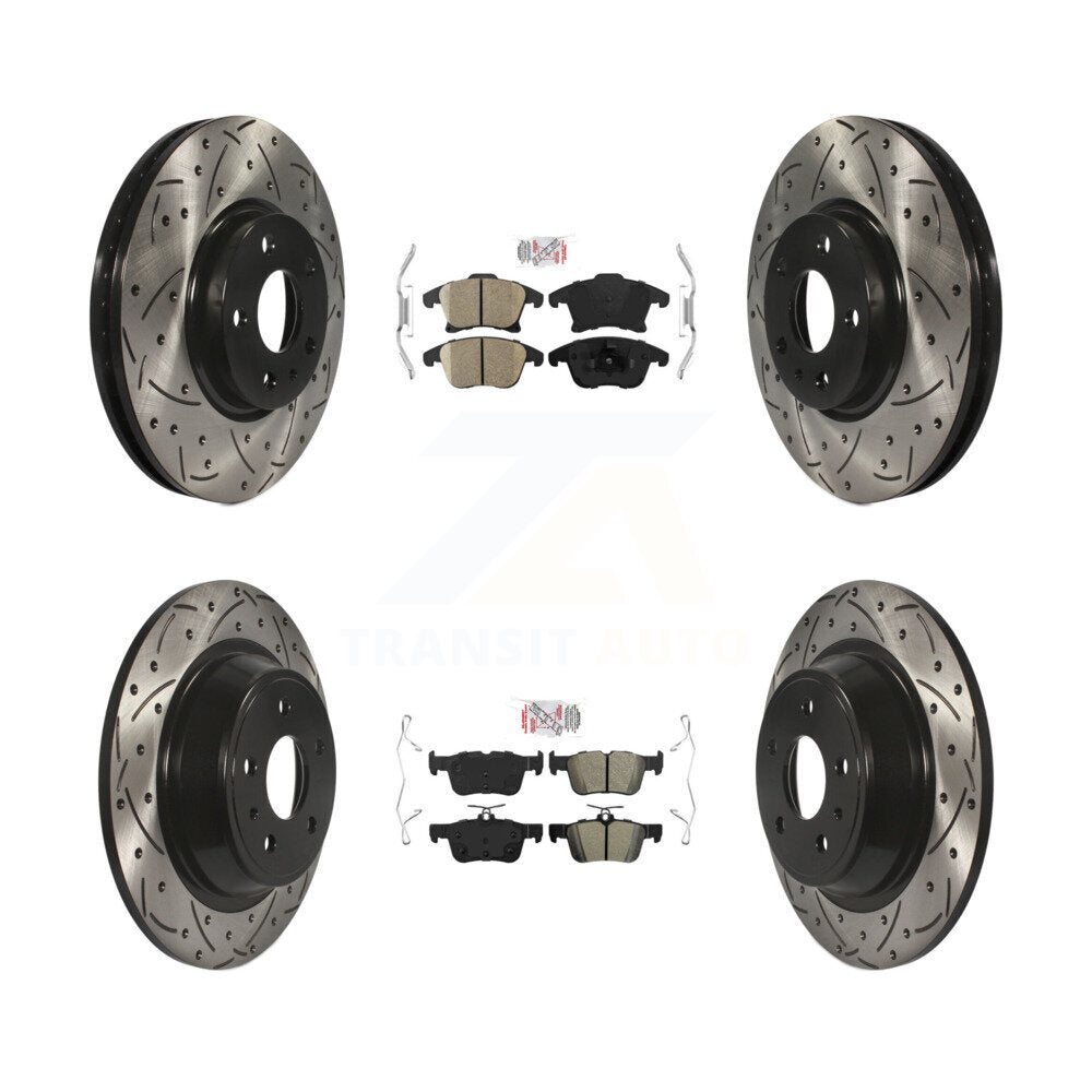 Transit Auto KDA-101432 Disc Brake Kit for 2013-2020 Ford Fusion, Lincoln MKZ - Front and Rear product image
