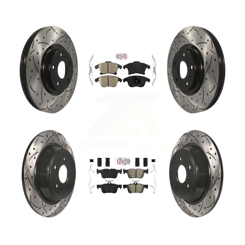 Transit Auto KDA-101435 Disc Brake Kit for 2013-2018 Ford Fusion, Lincoln MKZ - Front and Rear product image