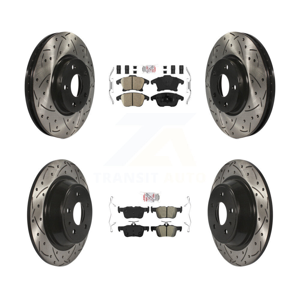 Transit Auto KDA-101436 Disc Brake Kit for 2013-2020 Ford Fusion, Lincoln MKZ - Front and Rear product image