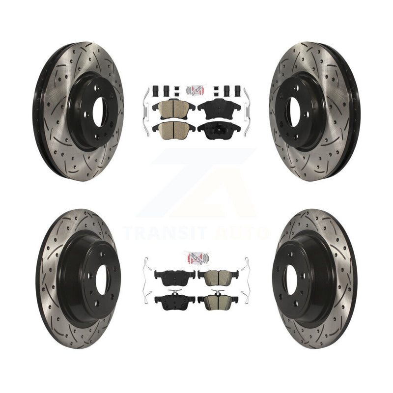 Transit Auto KDA-101436 Disc Brake Kit for 2013-2020 Ford Fusion, Lincoln MKZ - Front and Rear product image