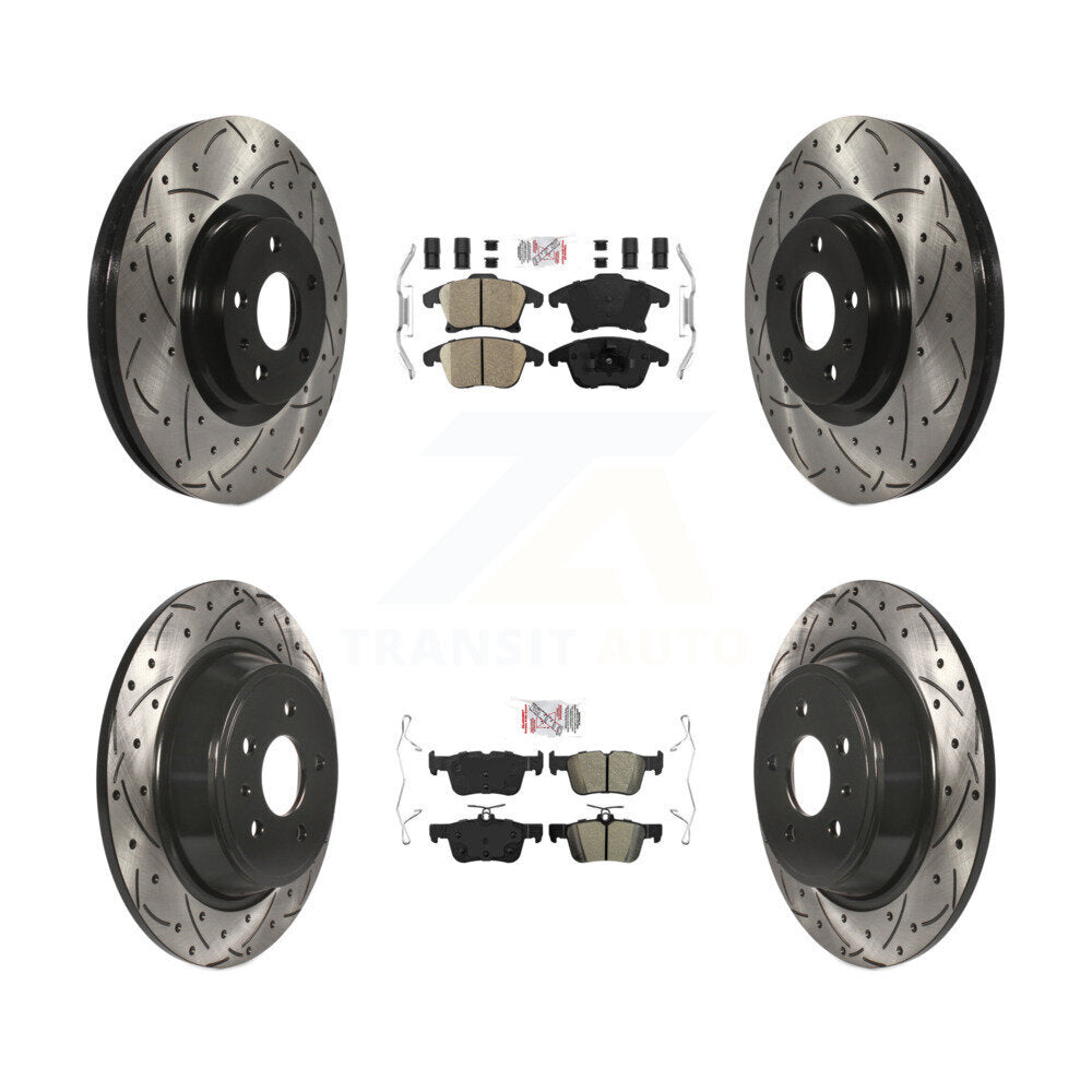 Transit Auto KDA-101438 Disc Brake Kit for 2013-2018 Ford Fusion, Lincoln MKZ - Front and Rear product image