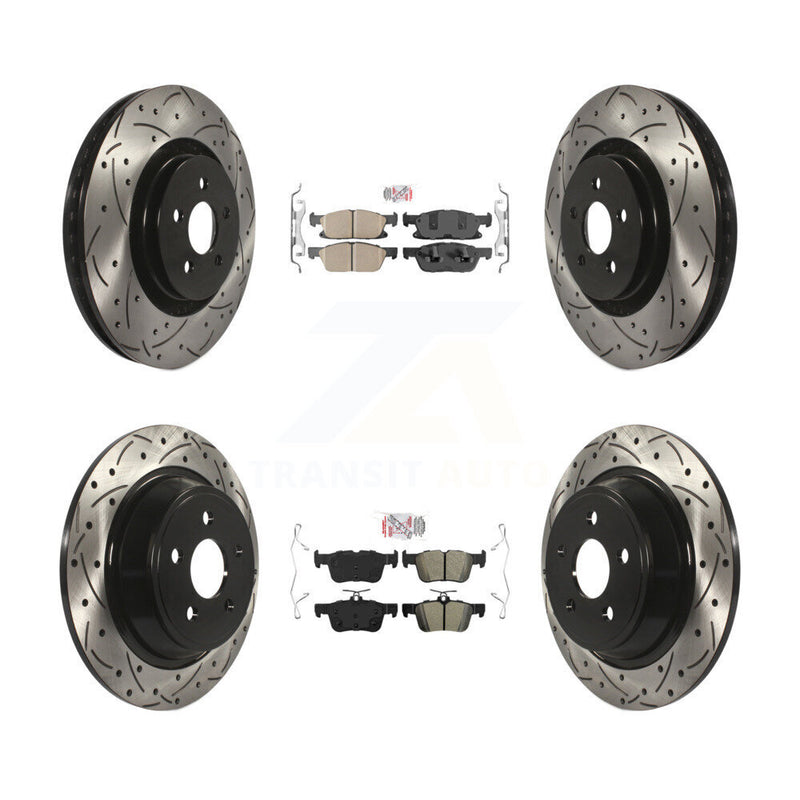 Transit Auto KDA-101444 Disc Brake Kit for 2017-2020 Lincoln Continental, Ford Fusion, Lincoln MKZ - Front and Rear product image