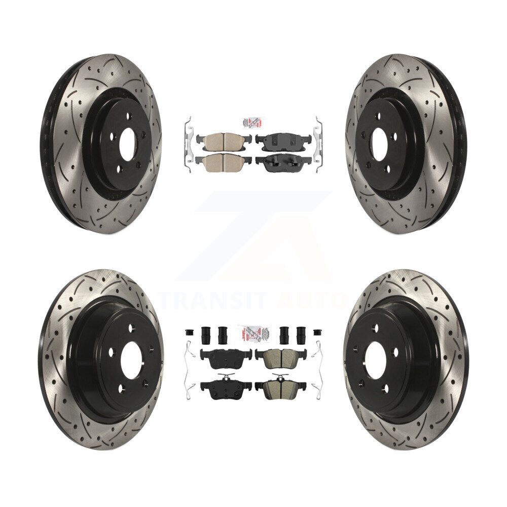 Transit Auto KDA-101445 Disc Brake Kit for 2017-2020 Lincoln Continental, Ford Fusion, Lincoln MKZ - Front and Rear product image