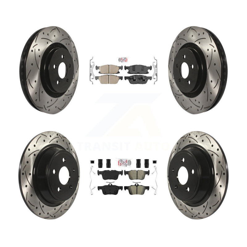 Transit Auto KDA-101445 Disc Brake Kit for 2017-2020 Lincoln Continental, Ford Fusion, Lincoln MKZ - Front and Rear product image
