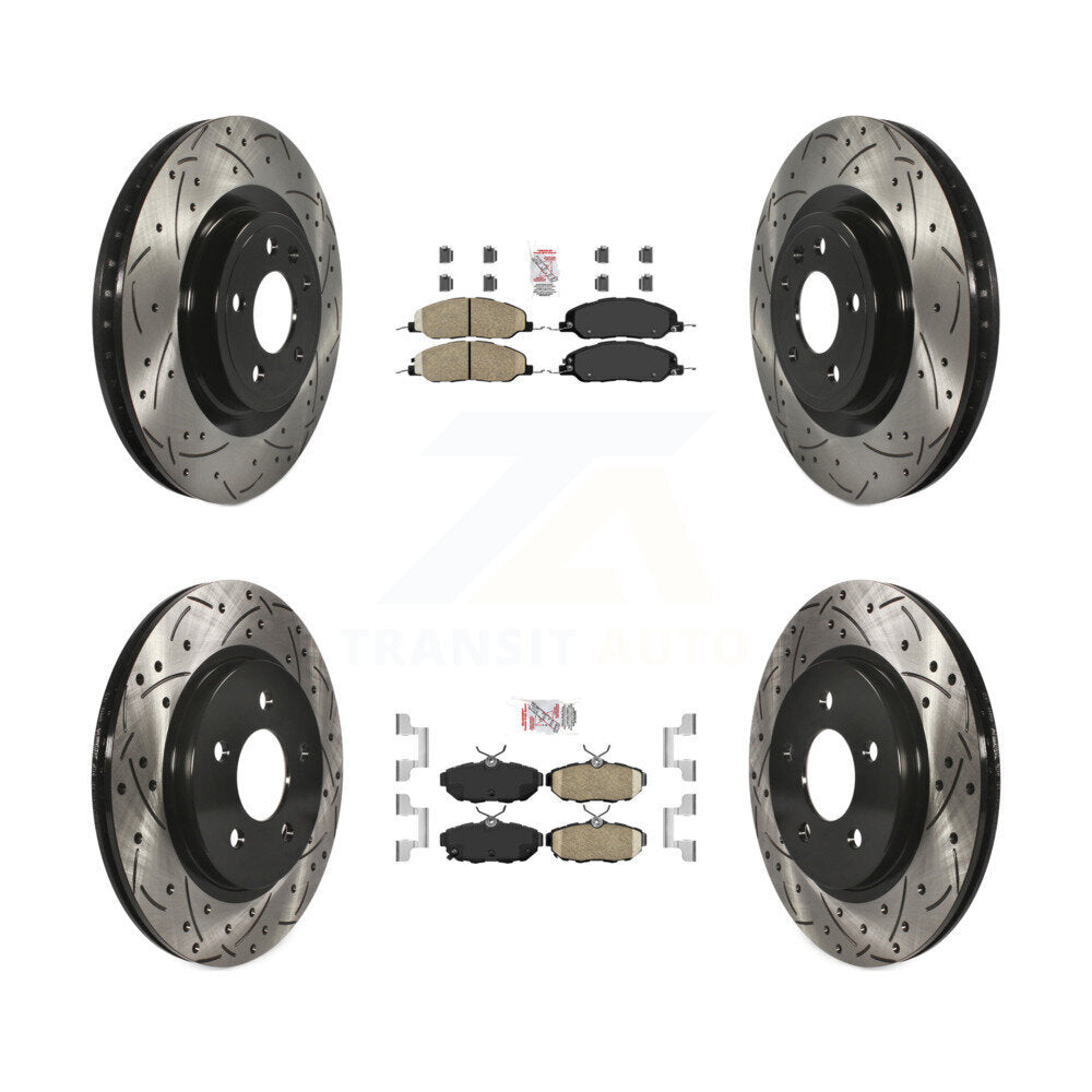 Transit Auto KDA-101454 Disc Brake Kit for 2011-2014 Ford Mustang - Front and Rear product image