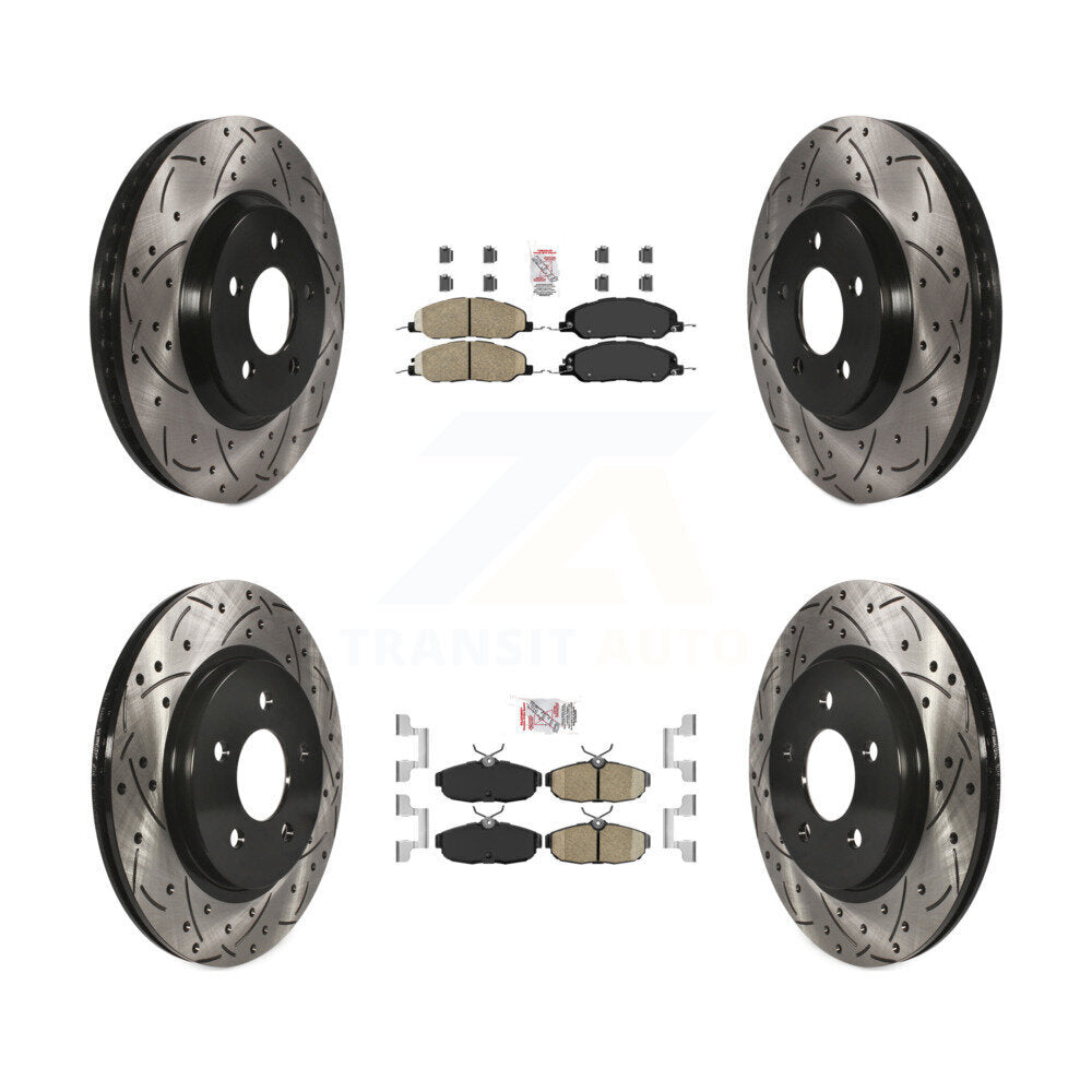 Transit Auto KDA-101458 Disc Brake Kit for 2005-2010 Ford Mustang - Front and Rear product image