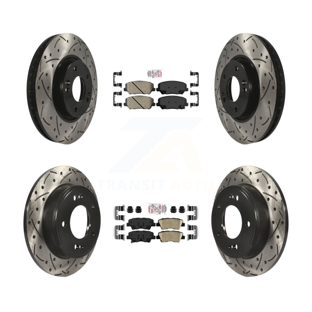 Transit Auto KDA-101464 Disc Brake Kit for 2014-2016 Kia Forte, Kia Forte Koup, Kia Forte5 - Front and Rear product image