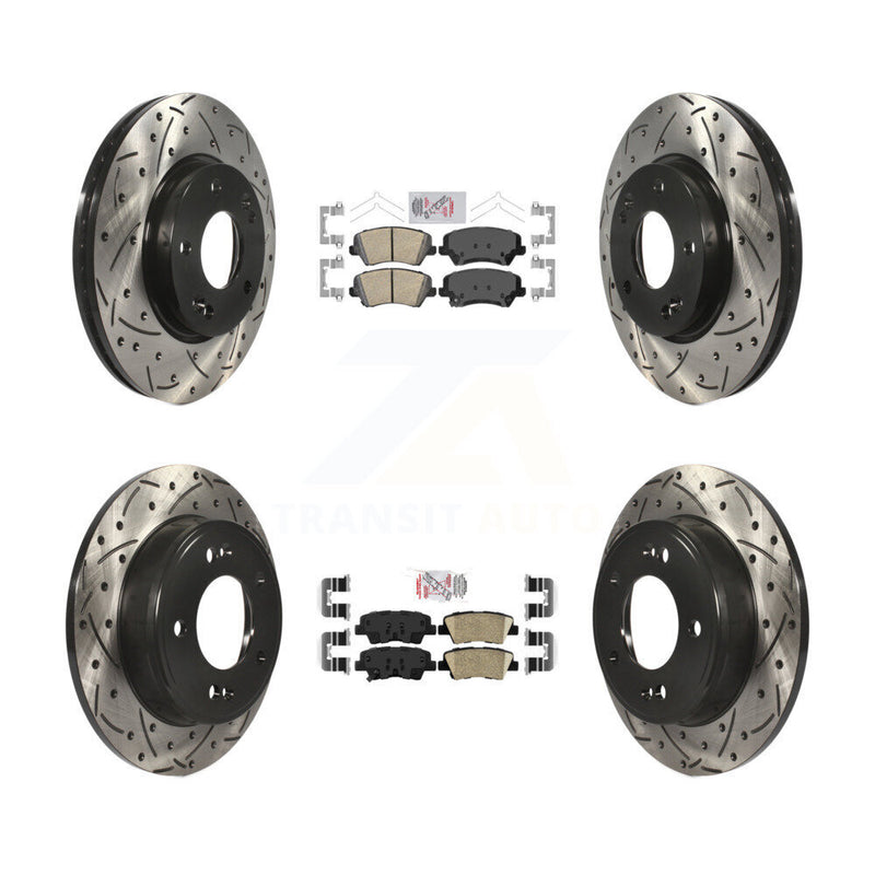 Transit Auto KDA-101467 Disc Brake Kit for 2016-2017 Kia Forte Koup, Hyundai Elantra GT - Front and Rear product image