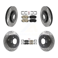 Transit Auto KDA-101480 Disc Brake Kit for 2014-2017 Hyundai Tucson, Kia Cadenza - Front and Rear product image
