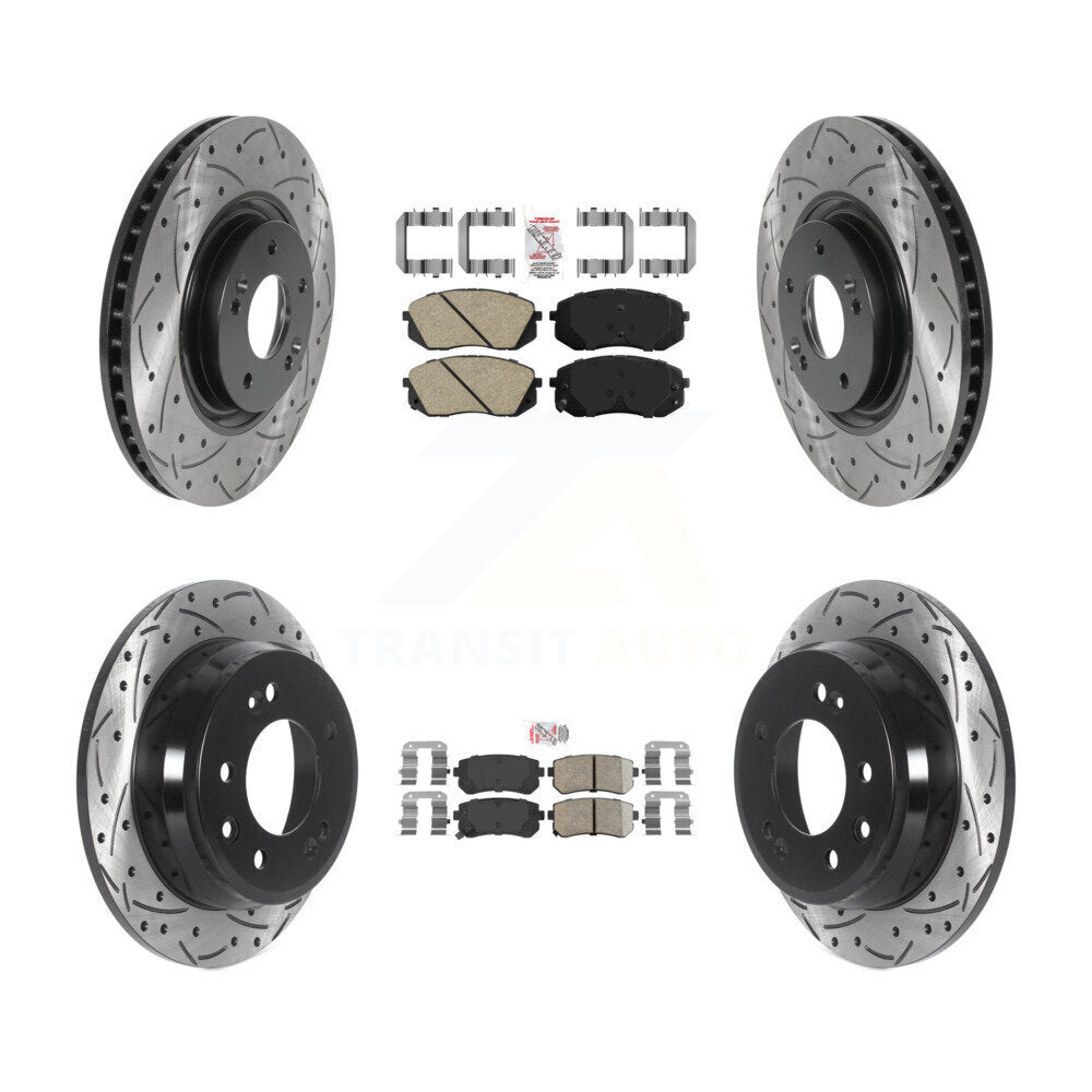 Transit Auto KDA-101484 Disc Brake Kit for 2015 Hyundai Tucson - Front and Rear product image