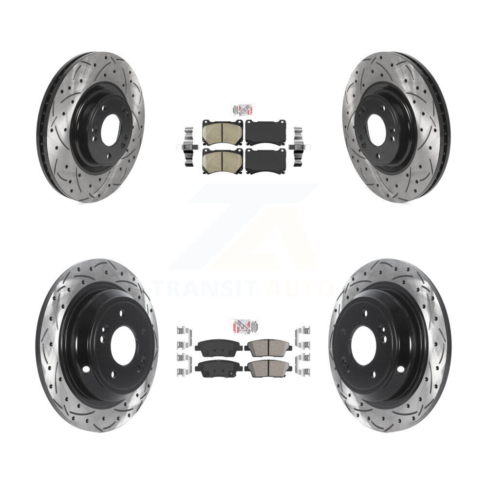 Transit Auto KDA-101497 Disc Brake Kit for 2010-2014 Hyundai Genesis - Front and Rear product image