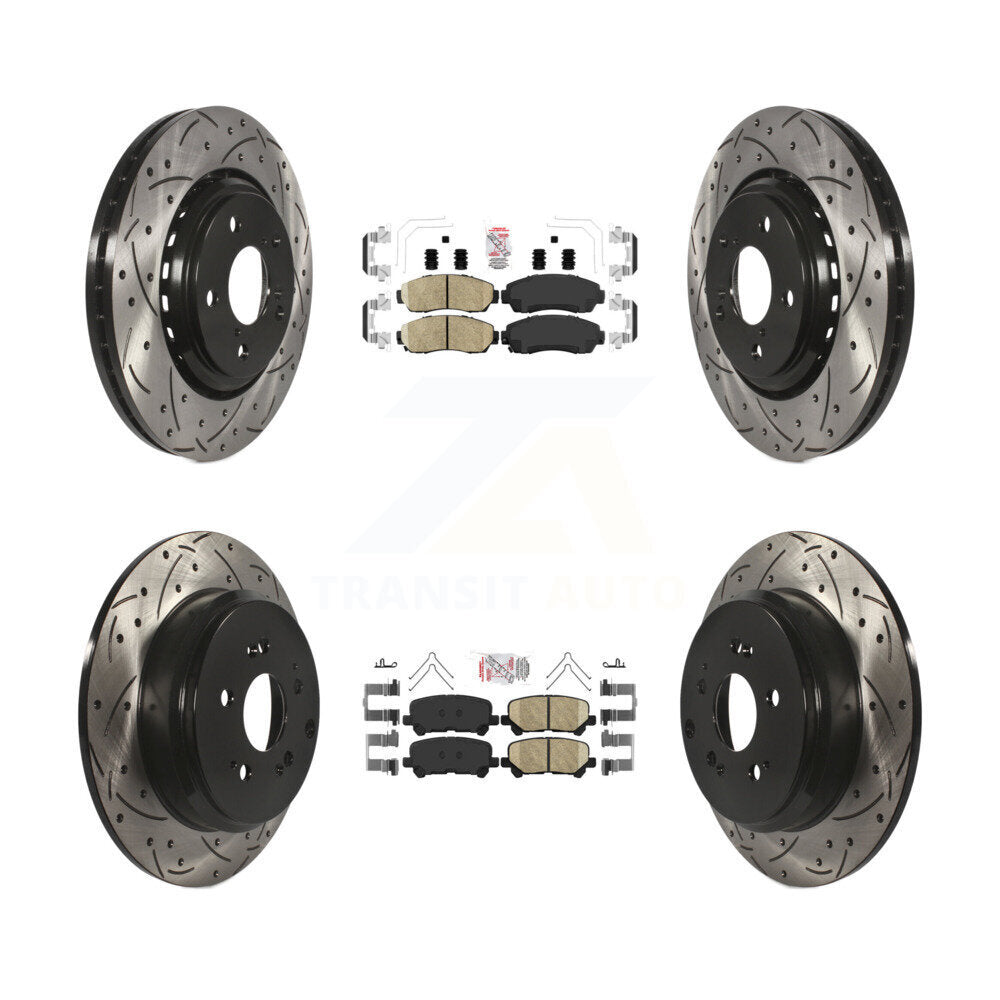 Transit Auto KDA-101504 Disc Brake Kit for 2015-2017 Honda Odyssey - Front and Rear product image
