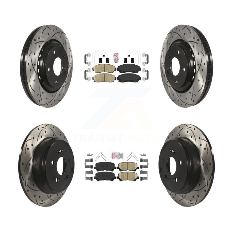 Transit Auto KDA-101504 Disc Brake Kit for 2015-2017 Honda Odyssey - Front and Rear product image