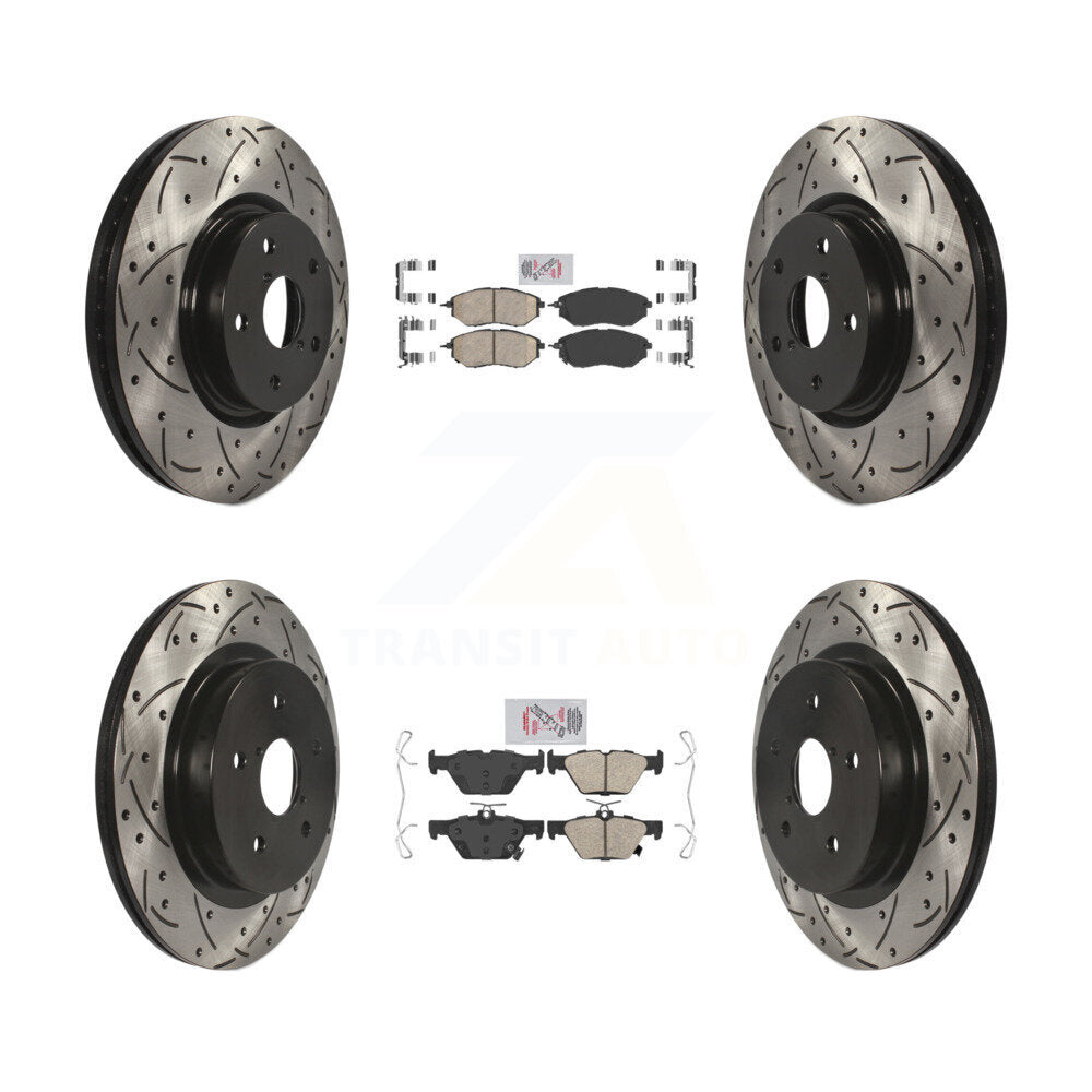 Transit Auto KDA-101510 Disc Brake Kit for 2015-2021 Subaru WRX, Subaru Legacy, Subaru Outback - Front and Rear product image
