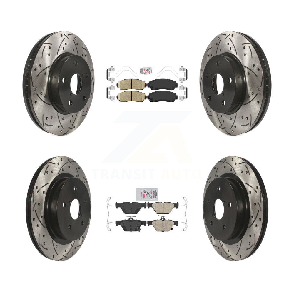 Transit Auto KDA-101512 Disc Brake Kit for 2016-2019 Subaru Legacy - Front and Rear product image