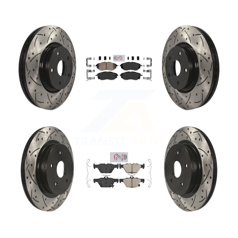 Transit Auto KDA-101514 Disc Brake Kit for 2015-2021 Subaru WRX, Subaru Legacy, Subaru Outback - Front and Rear product image