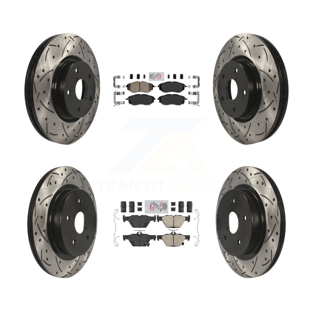 Transit Auto KDA-101515 Disc Brake Kit for 2015-2021 Subaru WRX, Subaru Legacy, Subaru Outback - Front and Rear product image