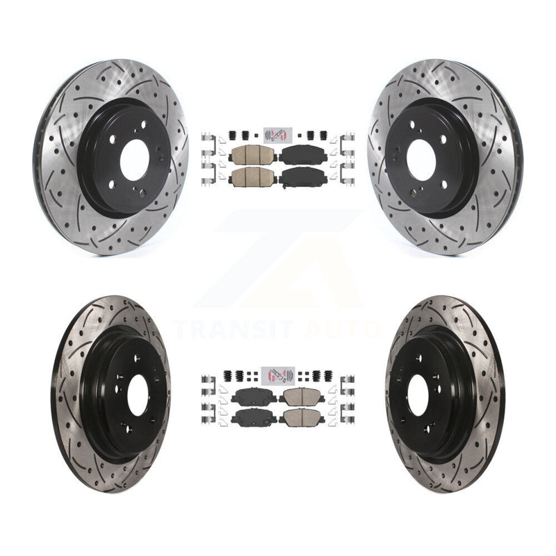 Transit Auto KDA-101525 Disc Brake Kit for 2017-2023 Honda CR-V - Front and Rear product image