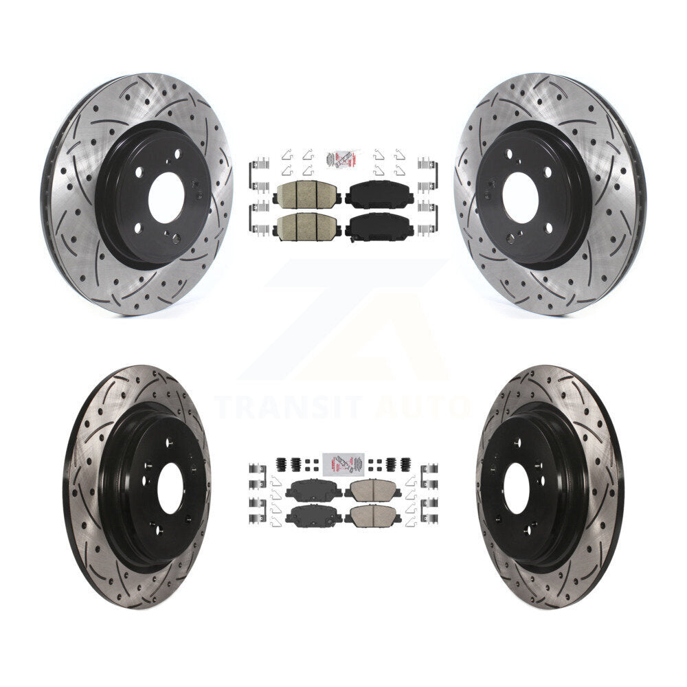 Transit Auto KDA-101529 Disc Brake Kit for 2017-2023 Honda CR-V - Front and Rear product image