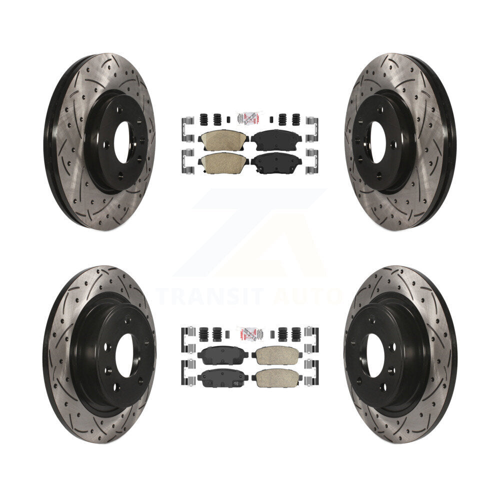 Transit Auto KDA-101544 Disc Brake Kit for 2011-2017 Chevrolet Cruze, Buick Verano, Chevrolet Orlando & more - Front and Rear product image
