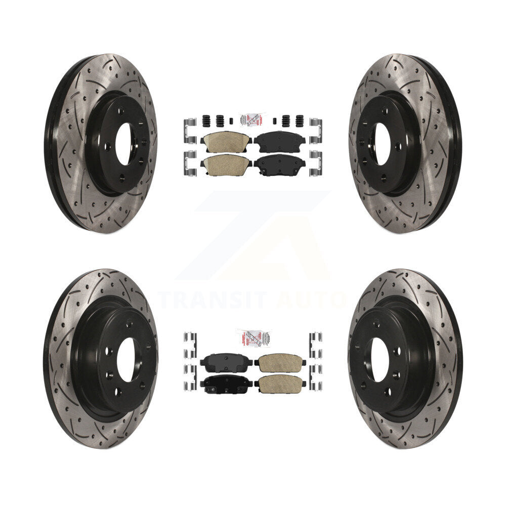 Transit Auto KDA-101545 Disc Brake Kit for 2011-2017 Chevrolet Cruze, Buick Verano, Chevrolet Orlando & more - Front and Rear product image