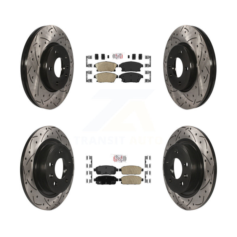Transit Auto KDA-101545 Disc Brake Kit for 2011-2017 Chevrolet Cruze, Buick Verano, Chevrolet Orlando & more - Front and Rear product image
