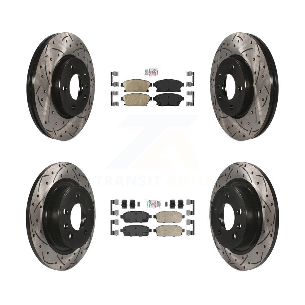 Transit Auto KDA-101546 Disc Brake Kit for 2011-2017 Chevrolet Cruze, Buick Verano, Chevrolet Orlando & more - Front and Rear product image