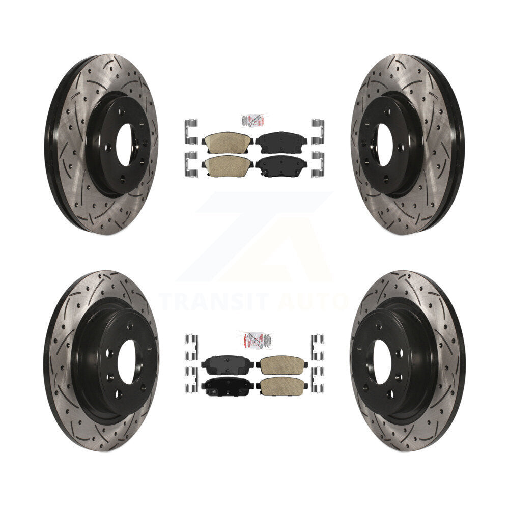 Transit Auto KDA-101547 Disc Brake Kit for 2011-2017 Chevrolet Cruze, Buick Verano, Chevrolet Orlando & more - Front and Rear product image