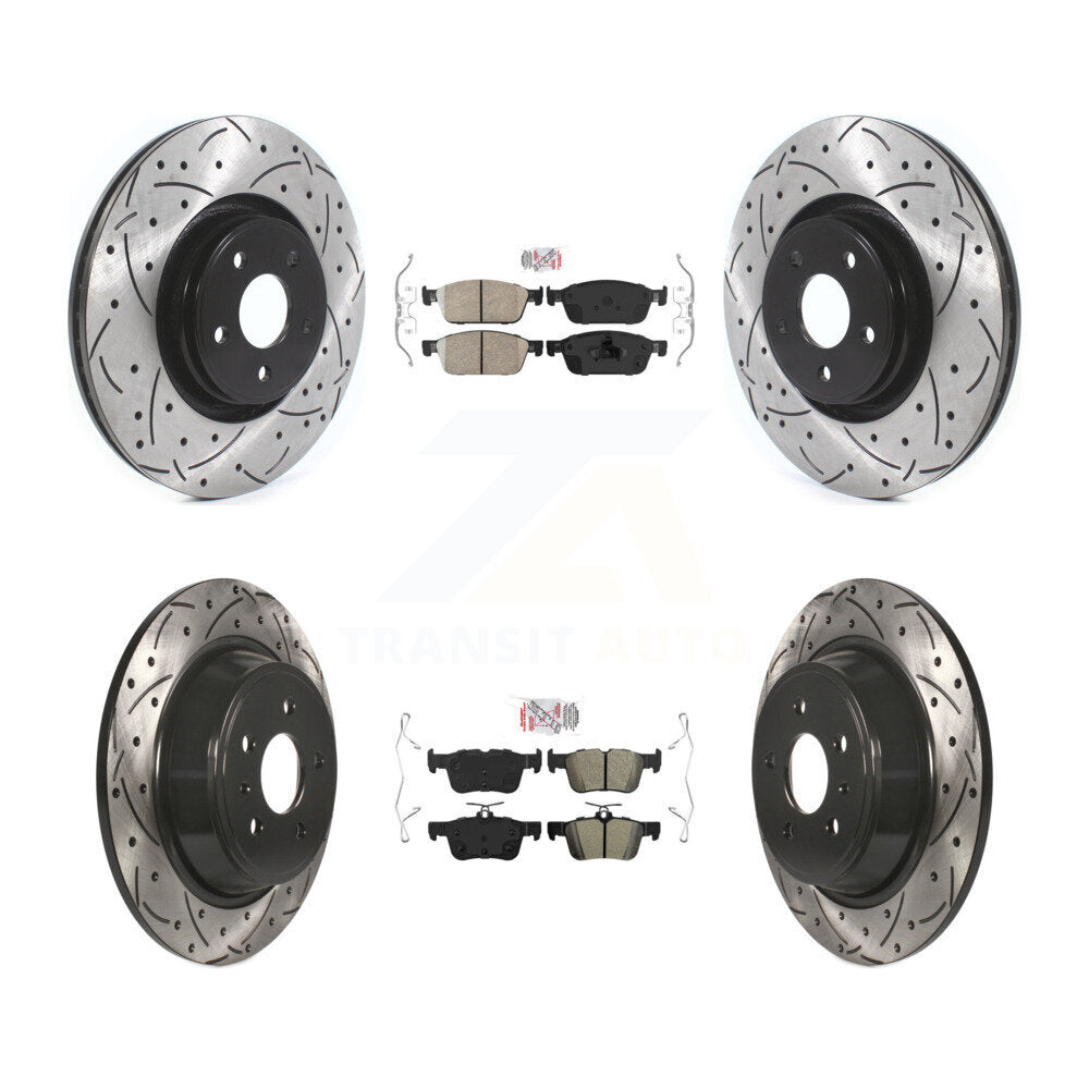 Transit Auto KDA-101556 Disc Brake Kit for 2015-2019 Lincoln MKC - Front and Rear product image