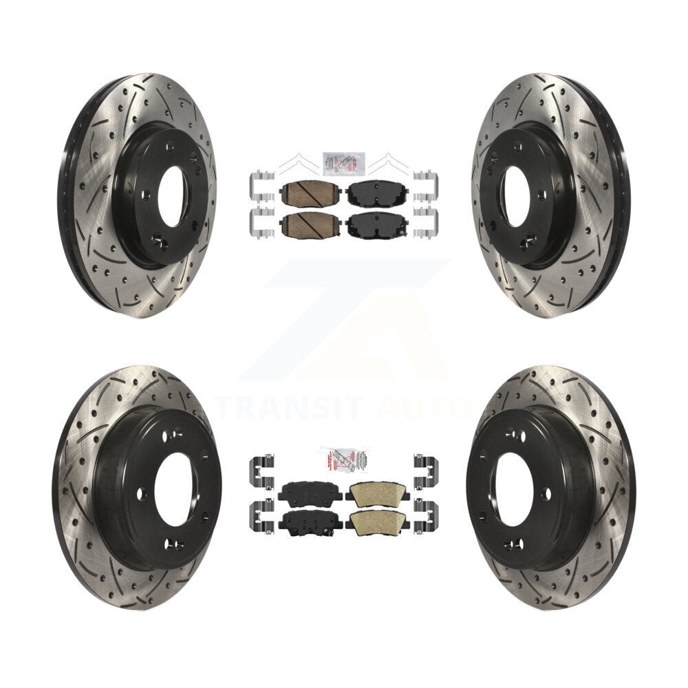Transit Auto KDA-101587 Disc Brake Kit for 2017-2023 Kia Forte, Hyundai Kona, Hyundai Elantra GT & more - Front and Rear product image