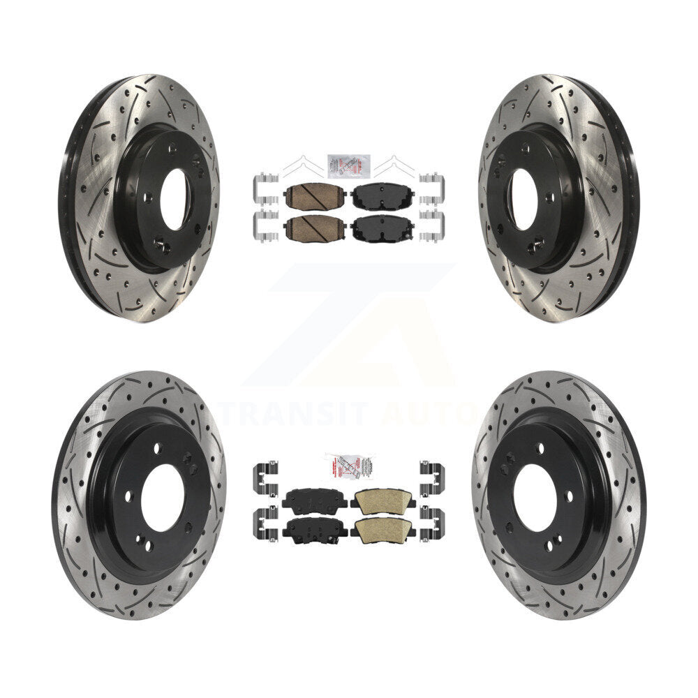 Transit Auto KDA-101590 Disc Brake Kit for 2018-2022 Kia Forte5, Hyundai Elantra GT - Front and Rear product image