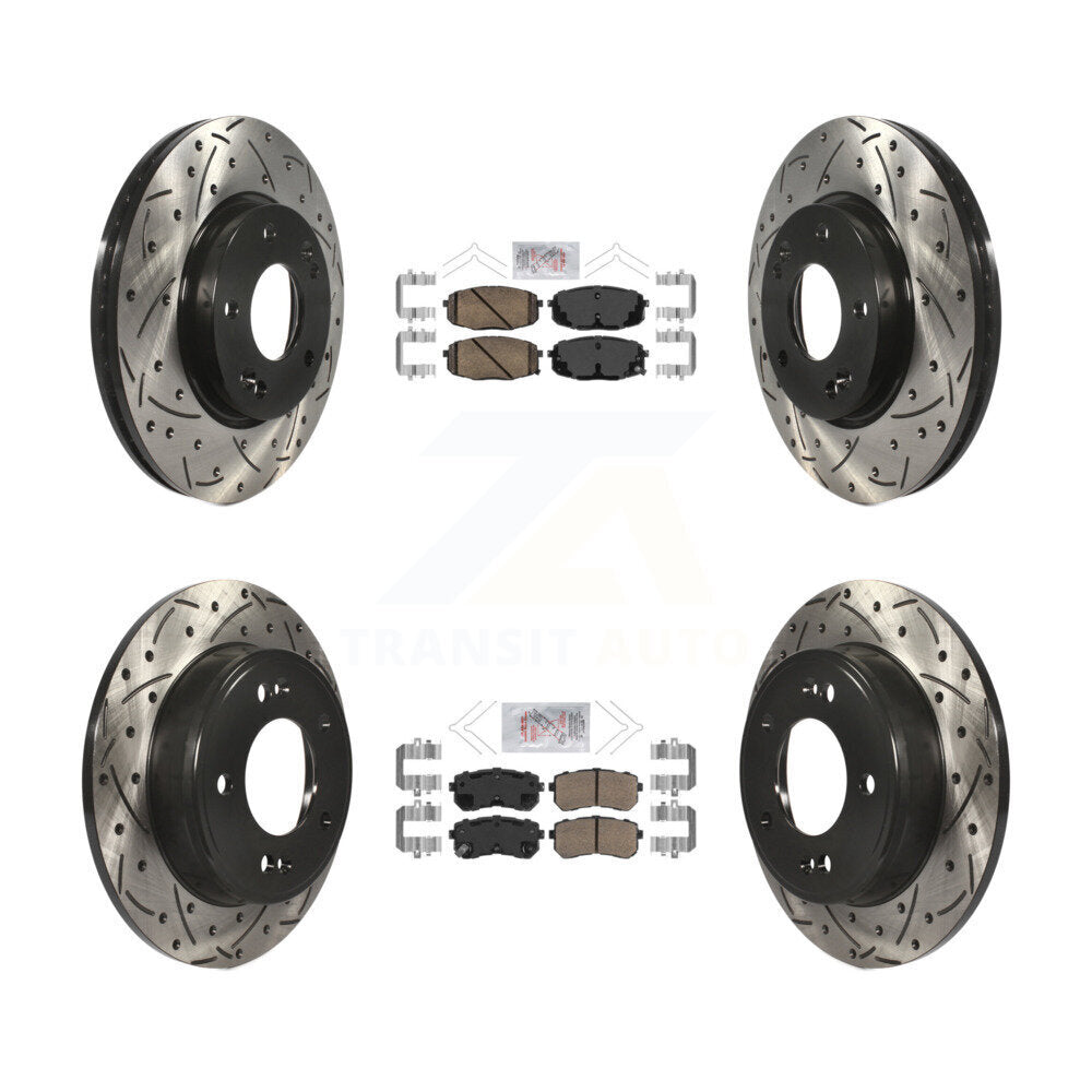 Transit Auto KDA-101591 Disc Brake Kit for 2018-2023 Hyundai Kona, Kia Seltos - Front and Rear product image